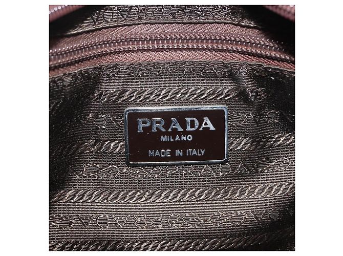 PRADA Borsa a mano in nylon khaki Auth bs29457 Cachi - vista 16