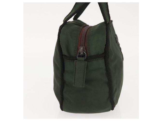 PRADA Borsa a mano in nylon khaki Auth bs29457 Cachi - vista 5
