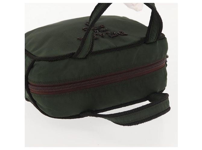 PRADA Borsa a mano in nylon khaki Auth bs29457 Cachi - vista 6