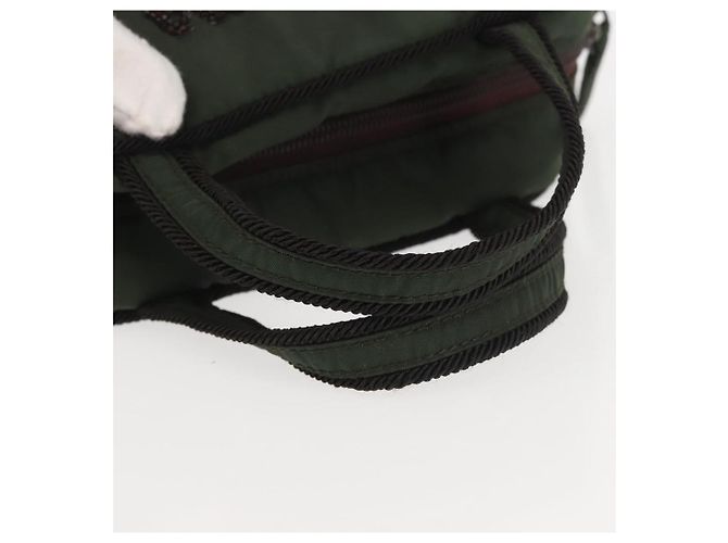 PRADA Borsa a mano in nylon khaki Auth bs29457 Cachi - vista 7