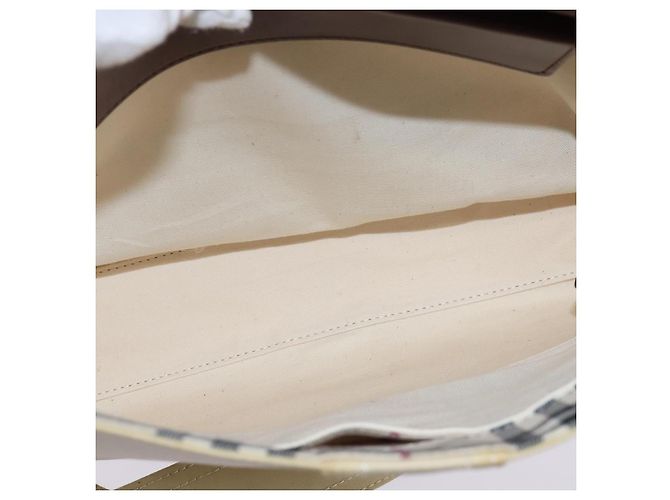 Burberry Borsa a Spalla in Tela Beige Auth BA5950 - vista 16