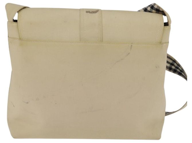 Burberry Borsa a Spalla in Tela Beige Auth BA5950 - vista 3