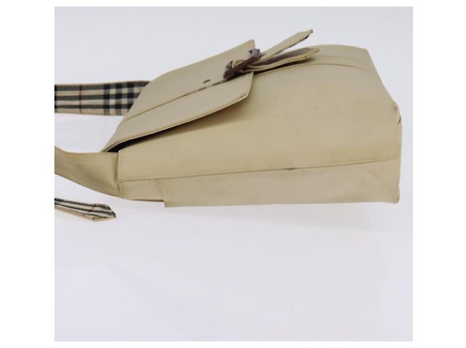 Burberry Borsa a Spalla in Tela Beige Auth BA5950 - vista 4