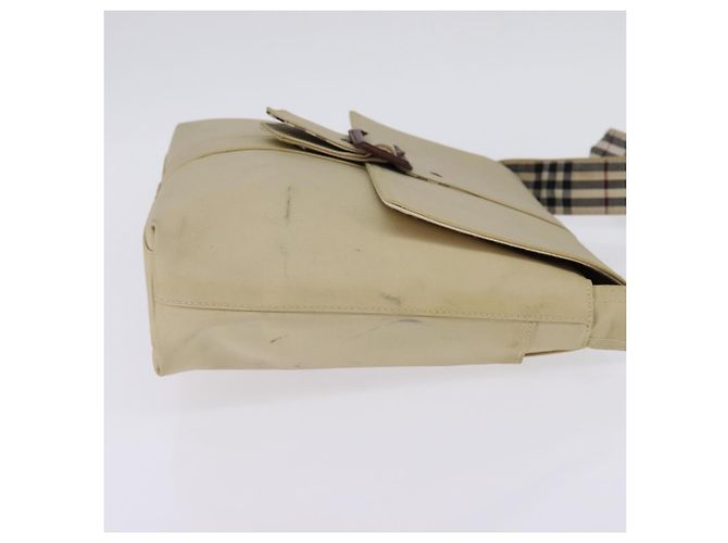 Burberry Borsa a Spalla in Tela Beige Auth BA5950 - vista 5
