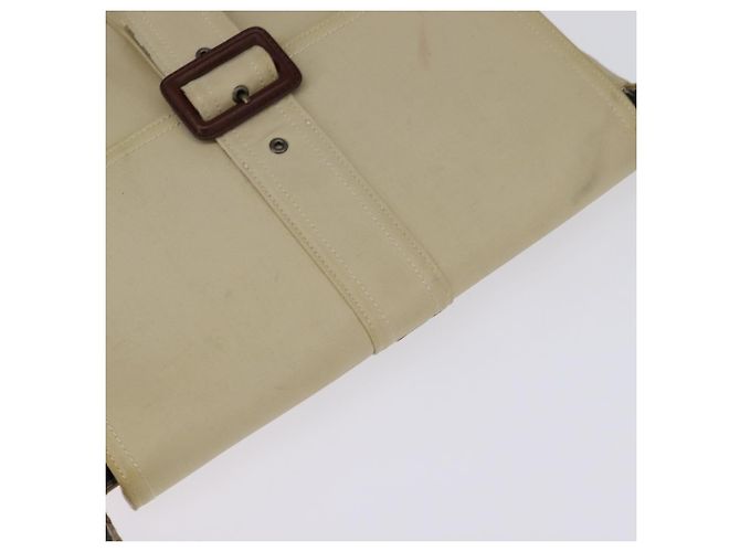 Burberry Borsa a Spalla in Tela Beige Auth BA5950 - vista 6