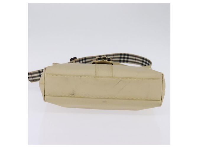 Burberry Borsa a Spalla in Tela Beige Auth BA5950 - vista 9
