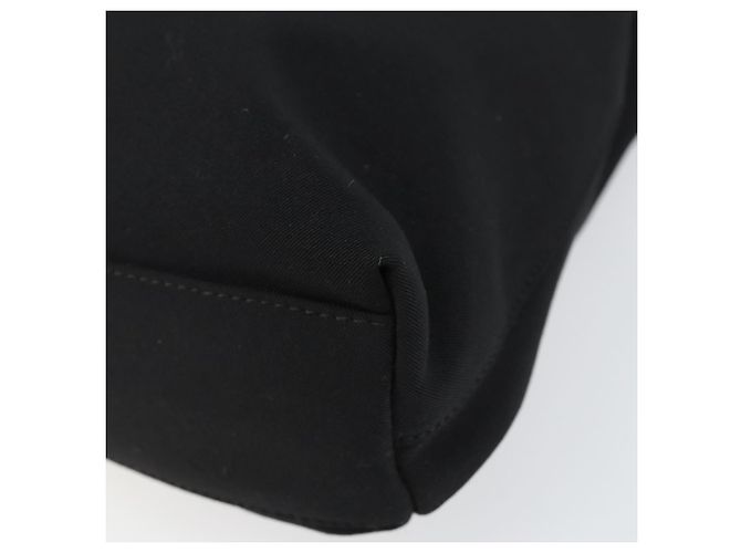 Borsa a Spalla Vala Chain in Tela Nera Salvatore Ferragamo Auth bs29117 Nero - vista 10