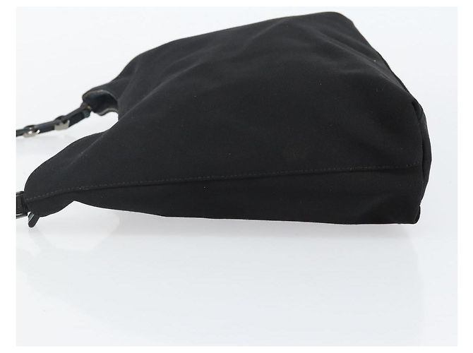 Borsa a Spalla Vala Chain in Tela Nera Salvatore Ferragamo Auth bs29117 Nero - vista 5