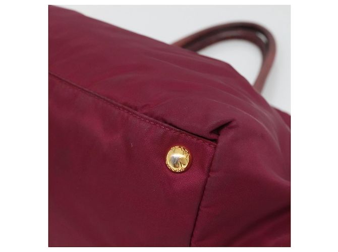 PRADA Borsa a mano in nylon viola oro Auth 141705 D'oro Porpora - vista 12