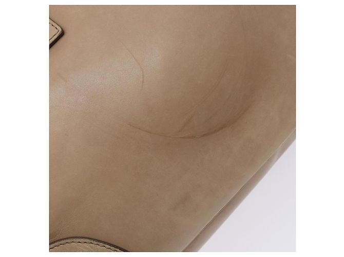 Céline Borsa a mano CELINE in pelle beige dorata Auth 141898 D'oro - vista 14
