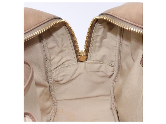 Céline Borsa a mano CELINE in pelle beige dorata Auth 141898 D'oro - vista 20