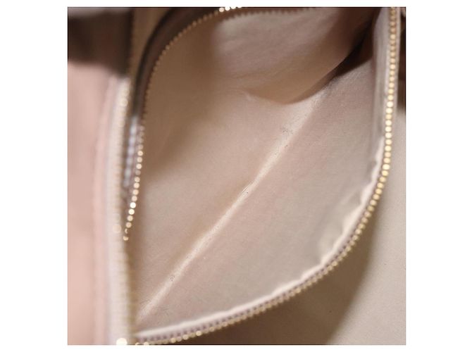 Céline Borsa a mano CELINE in pelle beige dorata Auth 141898 D'oro - vista 21