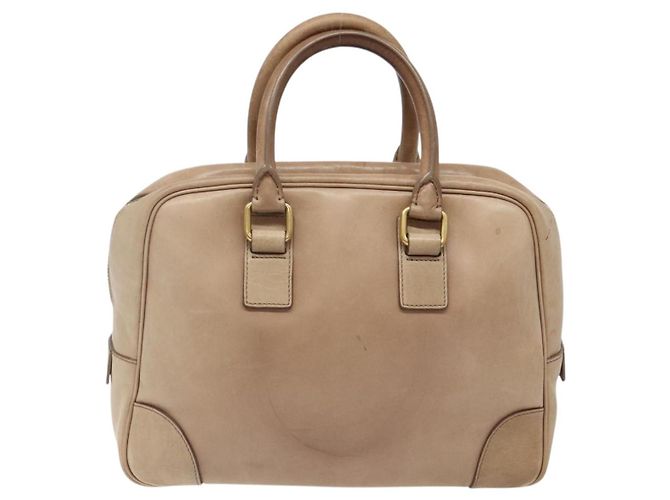 Céline Borsa a mano CELINE in pelle beige dorata Auth 141898 D'oro - vista 3