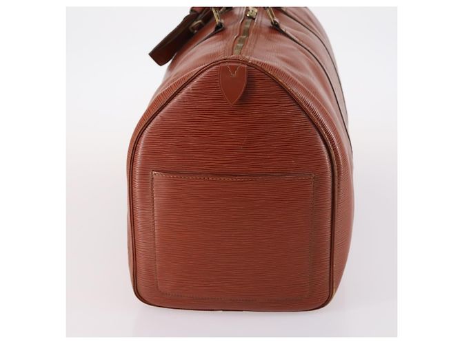LOUIS VUITTON Epi Keepall 50 Borsa Boston Marrone M42968 LV Auth bs29308 - vista 4