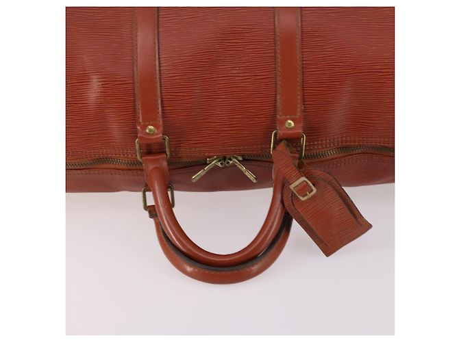 LOUIS VUITTON Epi Keepall 50 Borsa Boston Marrone M42968 LV Auth bs29308 - vista 7