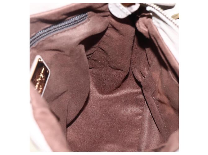 Borsa a mano Vala in pelle beige e oro Auth BA5832 di Salvatore Ferragamo D'oro - vista 17
