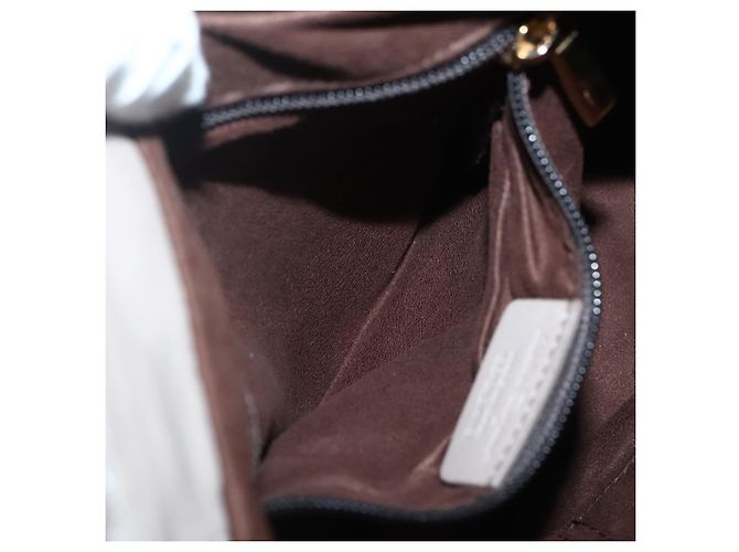 Borsa a mano Vala in pelle beige e oro Auth BA5832 di Salvatore Ferragamo D'oro - vista 19