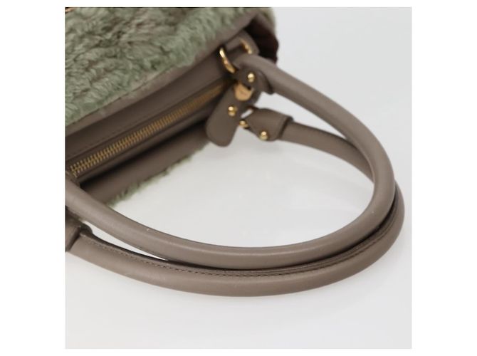 Borsa a mano Vala in pelle beige e oro Auth BA5832 di Salvatore Ferragamo D'oro - vista 7