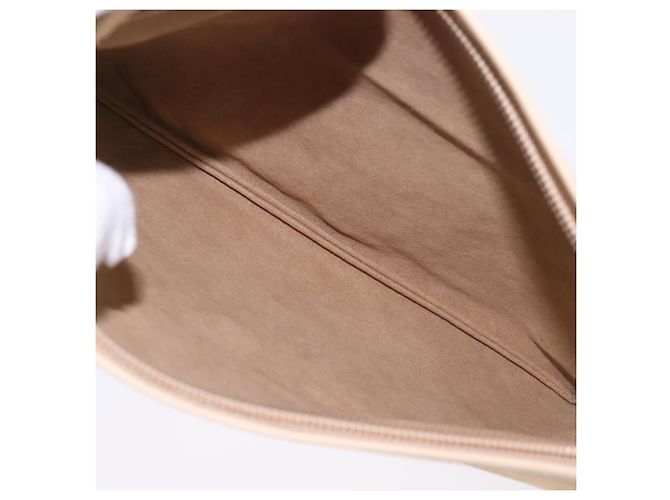 Salvatore Ferragamo Borsa a Spalla Gancini in Vinile Marrone Argento Auth 135345 - vista 21
