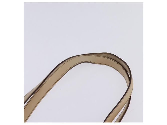 Salvatore Ferragamo Borsa a Spalla Gancini in Vinile Marrone Argento Auth 135345 - vista 8