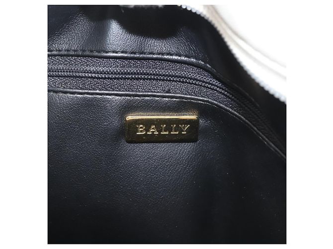 BALLY Borsa a Spalla a Catena in Pelle Bianca e Oro Auth BA5895 Bianco D'oro - vista 16