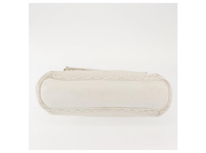 BALLY Borsa a Spalla a Catena in Pelle Bianca e Oro Auth BA5895 Bianco D'oro - vista 9