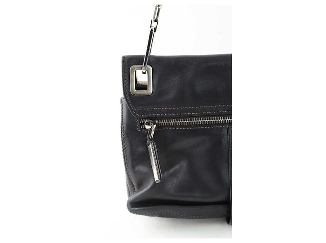 Roger Vivier Bolso de hombro de cuero negro - vista 4