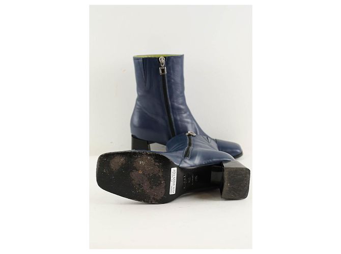 Carel Botas de couro azul - vista 6