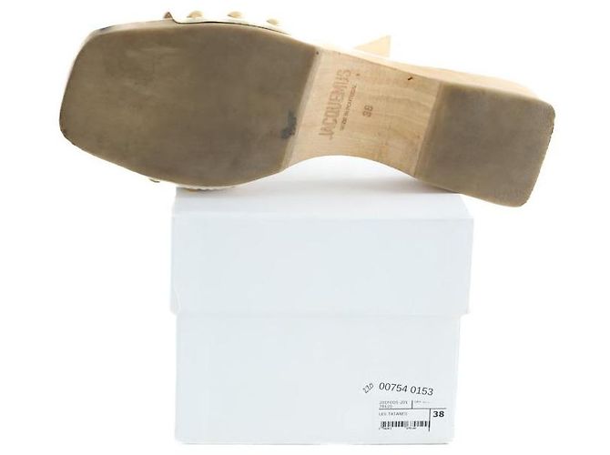 Jacquemus Les Tatanes white leather clogs - view 6