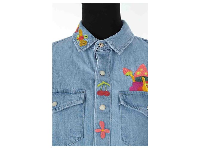 Mother Camisa de algodón azul - vista 2