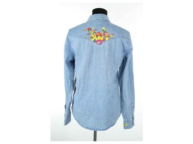 Mother Camisa de algodón azul - vista 4