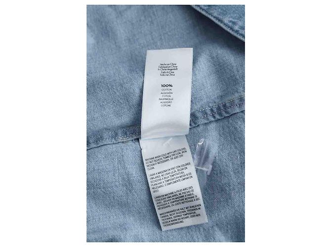 Mother Camisa de algodón azul - vista 6