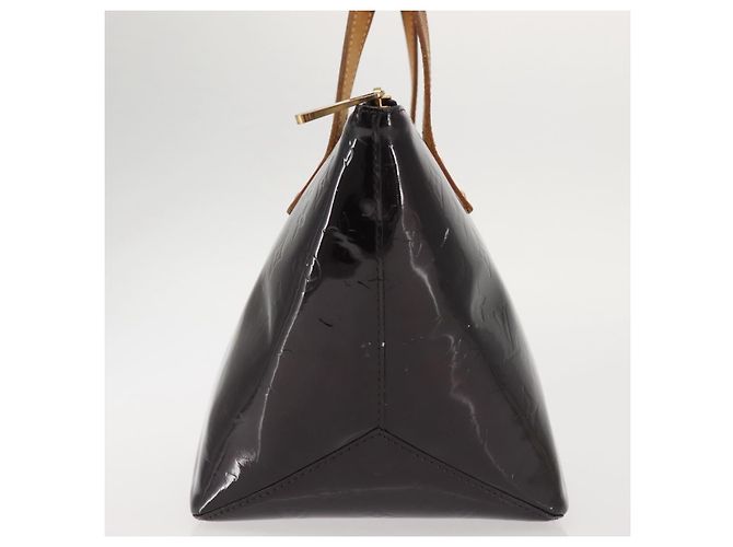 Borsa Louis Vuitton Bellevue Monogram Vernis GM Bordò - vista 4