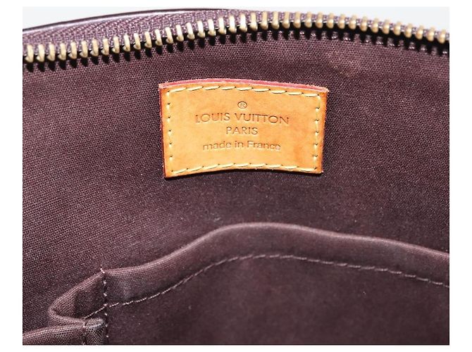 Borsa Louis Vuitton Bellevue Monogram Vernis GM Bordò - vista 6