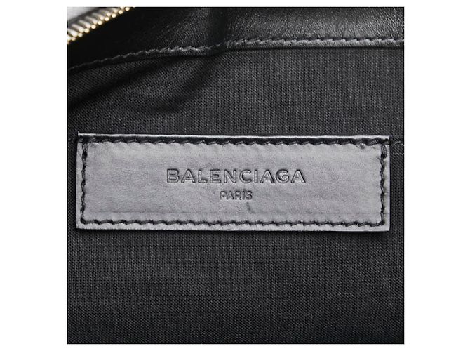 Borsa Clutch Balenciaga Navy Clip L Nero - vista 7