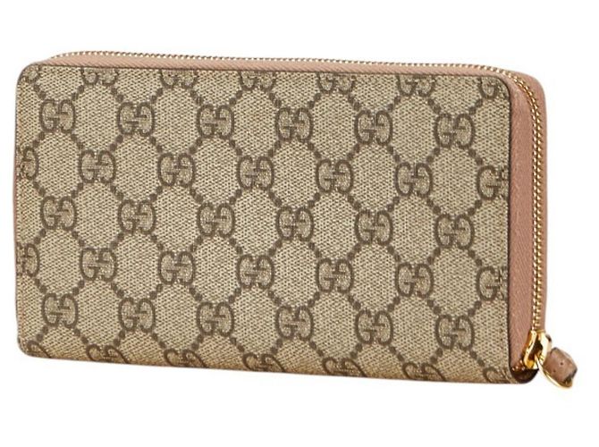 Portafoglio lungo con zip Gucci GG Marmont Beige - vista 2