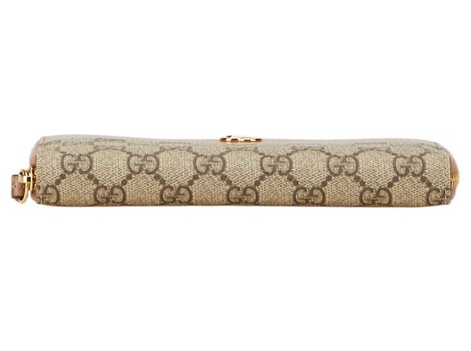 Portafoglio lungo con zip Gucci GG Marmont Beige - vista 3