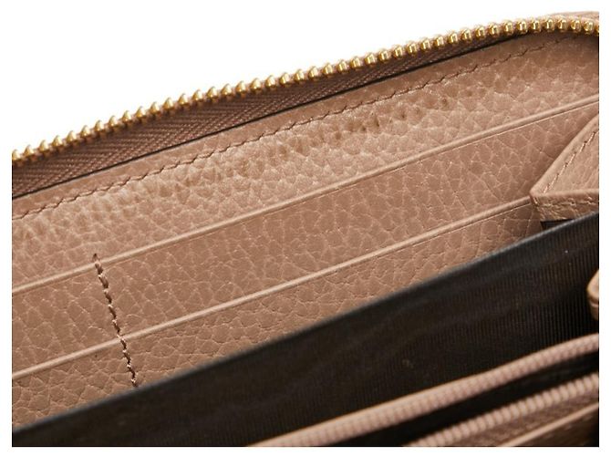 Portafoglio lungo con zip Gucci GG Marmont Beige - vista 6
