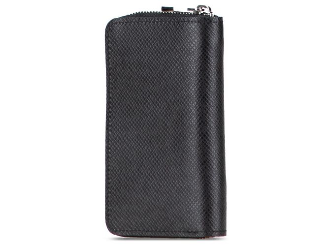 Porta-moedas Zippy em Taiga Louis Vuitton Preto Cinza - vista 2