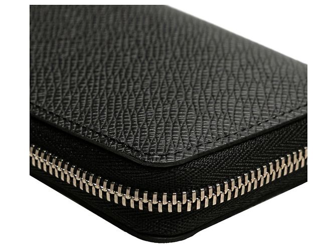 Porta-moedas Zippy em Taiga Louis Vuitton Preto Cinza - vista 6