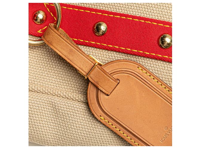 Louis Vuitton Antigua Cabas MM Tasche Rot Beige - Ansicht 10