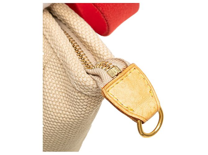 Louis Vuitton Antigua Cabas MM Tasche Rot Beige - Ansicht 4