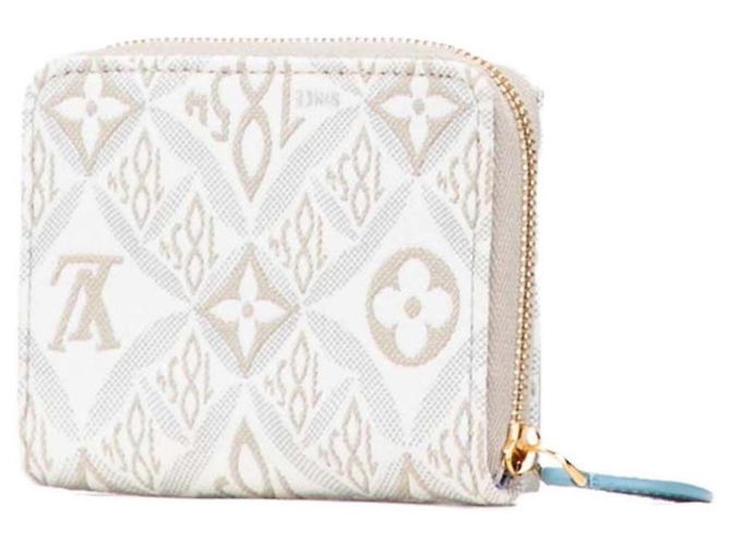 Monedero Zippy Monogram Louis Vuitton Blanco Beige - vista 2