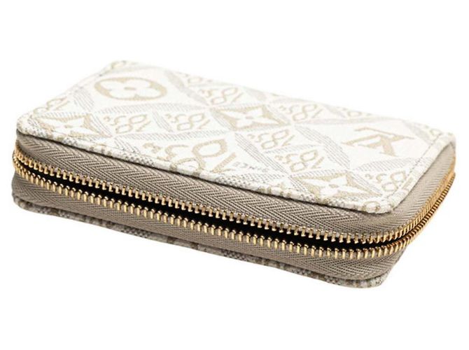 Monedero Zippy Monogram Louis Vuitton Blanco Beige - vista 4