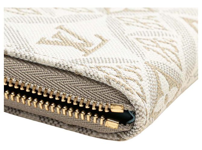 Monedero Zippy Monogram Louis Vuitton Blanco Beige - vista 5