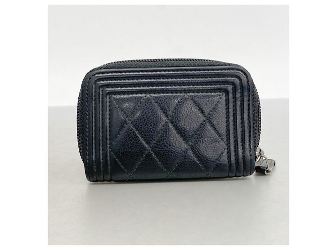 Boy Monedero de cuero negro Chanel - vista 9