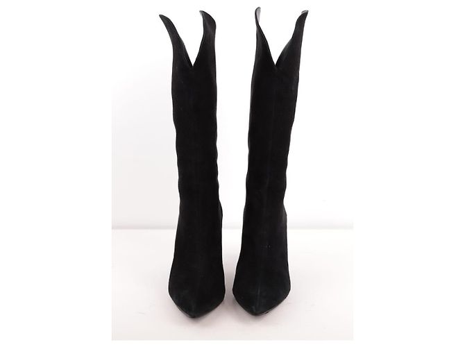 Anine Bing Botas de ante negras - vista 2