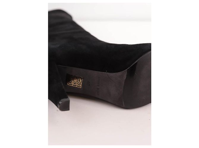 Anine Bing Botas de ante negras - vista 6