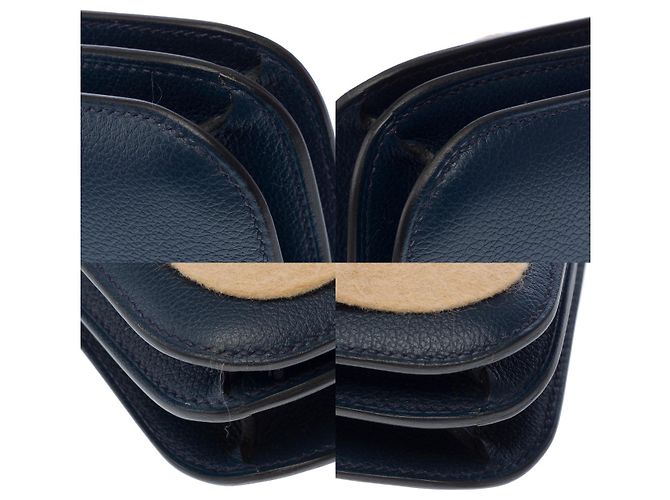 Hermès HERMES Constance Leder Tasche in Blau - 102895 - Ansicht 11