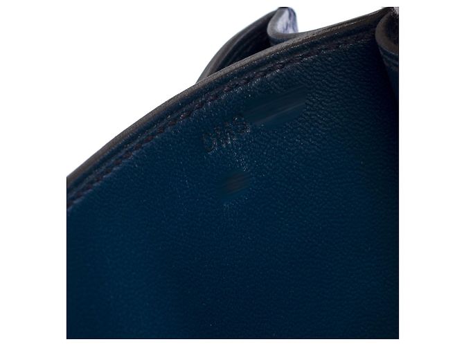 Hermès HERMES Constance Leder Tasche in Blau - 102895 - Ansicht 8